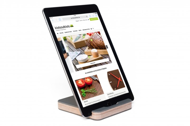 Tablet Stand Linoleum, Pewter Tablet Stand Linoleum, Pewter