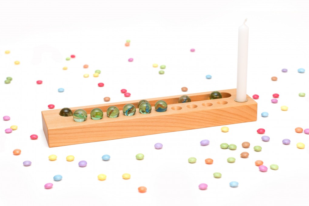 Birthday Calendar Cherry Wood