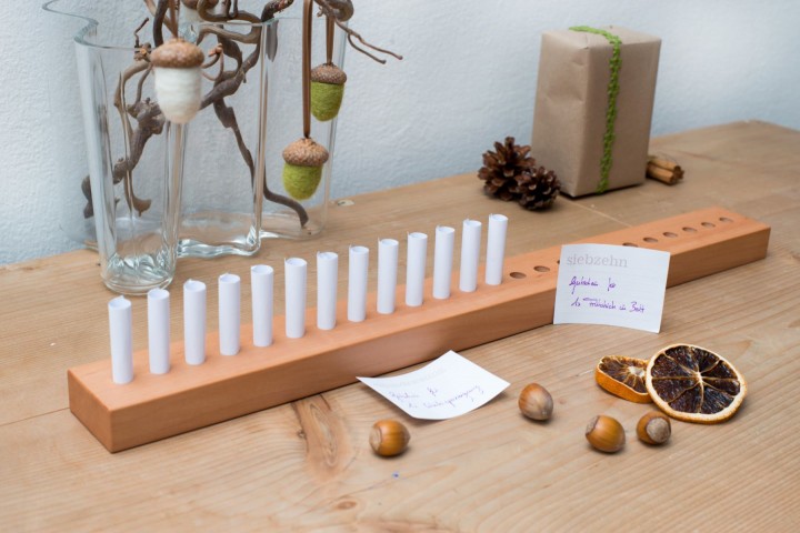 Voucher Advent Calendar Pear Wood Voucher Advent Calendar Pear Wood