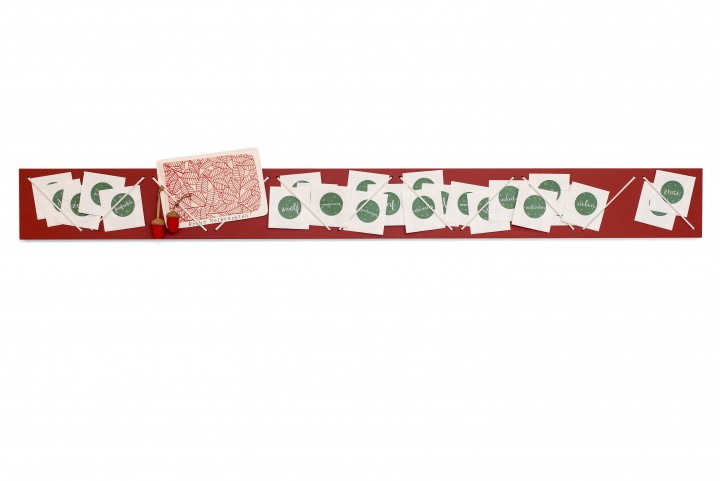 Small Advent Calendar Strings Red Small Advent Calendar Strings Red