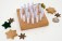 Handmade Small Advent Calendar solid Oak 