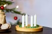 Advent Wreath Oak, round