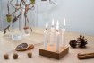 Small Advent Wreath Oak, square