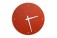 Wall Clock Red, round