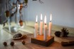 Small Advent Wreath Oak, square