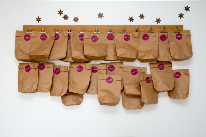 Advent Calendar Clips Oak Advent Calendar Clips Oak