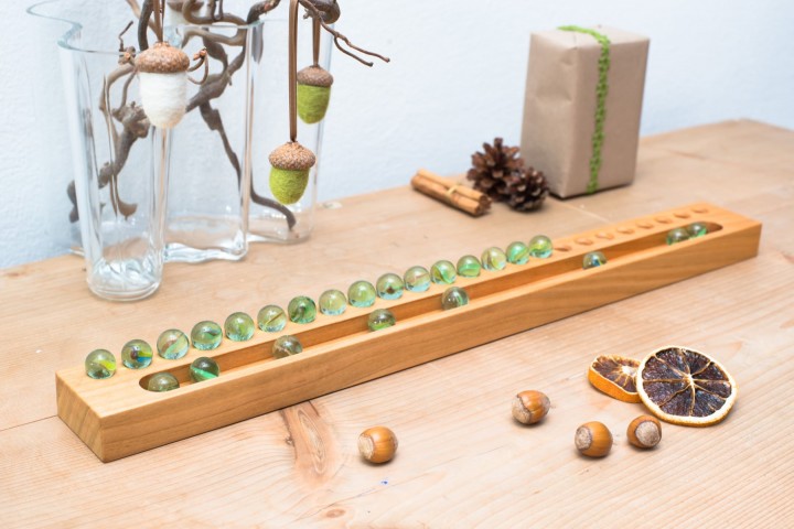 Advent Calendar Marbl, Cherry Wood Advent Calendar Marbl, Cherry Wood
