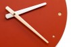Wall Clock Red, round