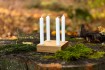 Small Advent Wreath Oak, square