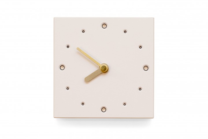 Square Wall Clock, Mushroom Square Wall Clock, Mushroom